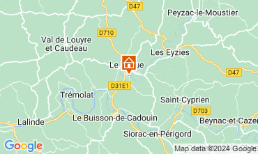 Map Le Bugue Villa 127700