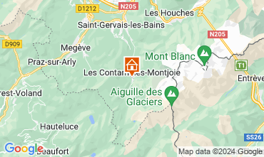 Map Les Contamines Montjoie Apartment 979