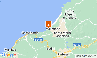 Map Valledoria Apartment 102582