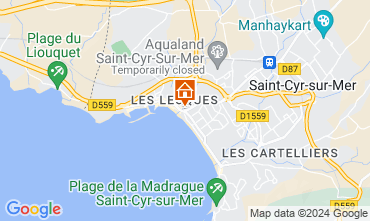 Map Saint Cyr sur Mer Apartment 97574