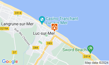 Map Luc sur Mer Apartment 92826