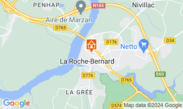 Map La Roche-Bernard Self-catering property 96700