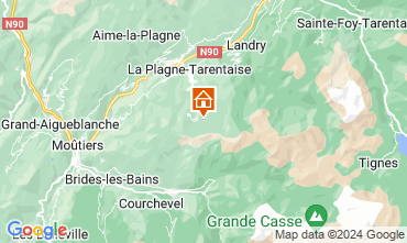 Map La Plagne Studio 74037