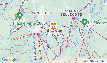 Map La Plagne Studio 74037