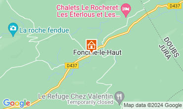 Map Foncine le Haut Self-catering property 128731