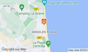 Map Argeles sur Mer Apartment 22084