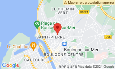 Map Boulogne/mer Self-catering property 116112