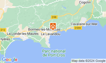 Map Le Lavandou Villa 128457