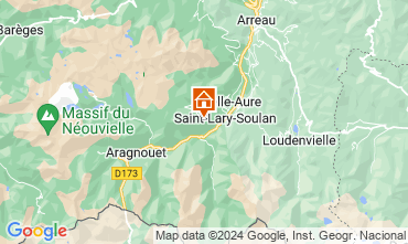 Map Saint Lary Soulan Apartment 88678