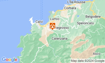 Map Calvi Apartment 125526
