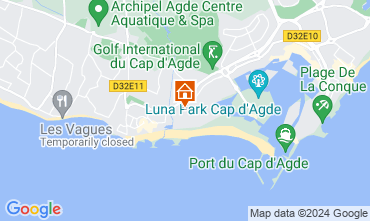 Map Cap d'Agde Apartment 126298