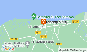 Map Grandcamp-Maisy Self-catering property 128415