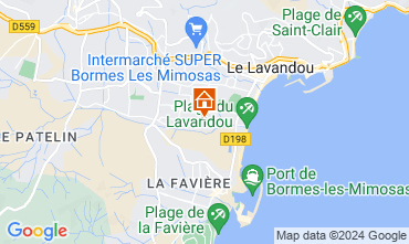 Map Le Lavandou Apartment 124860