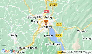 Map Annecy Self-catering property 94014