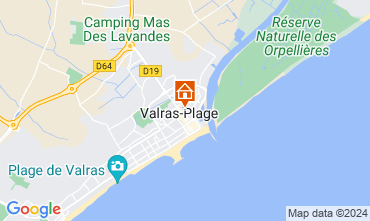 Map Valras-Plage Studio 10164