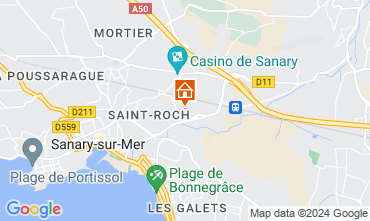 Map Sanary-sur-Mer Apartment 94170