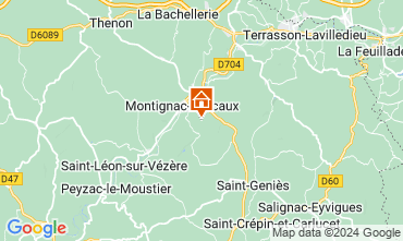 Map Montignac sur Vzre (Grottes de Lascaux) Self-catering property 121449