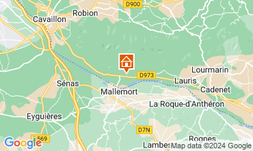 Map Lourmarin Self-catering property 89940