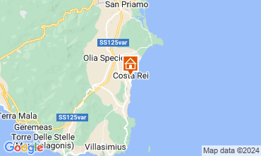 Map Costa Rei House 128524