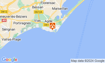 Map Cap d'Agde Apartment 123992