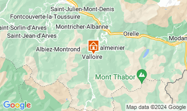 Map Valloire Apartment 107444