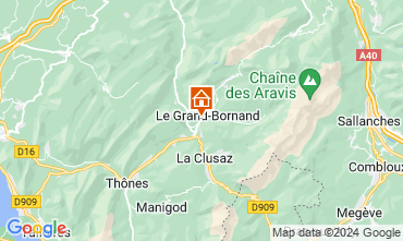 Map Le Grand Bornand Apartment 122783