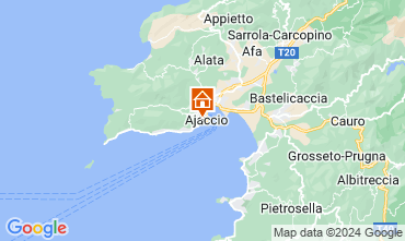 Map Ajaccio Apartment 125962
