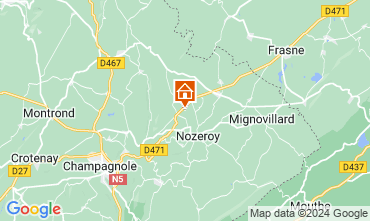 Map Champagnole Offbeat accommodation 124350