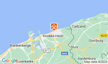 Map Knokke-le-Zoute Apartment 125260