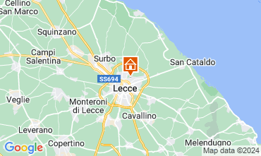 Map Lecce Apartment 127503