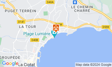 Map La Ciotat Apartment 109203