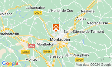 Map Montauban Self-catering property 73584