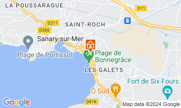 Map Sanary-sur-Mer Apartment 116725