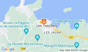 Map Les Trois Ilets Apartment 63028