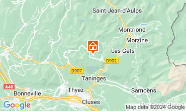 Map Praz de Lys Sommand Chalet 101067