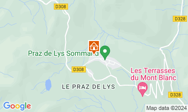 Map Praz de Lys Sommand Chalet 101067