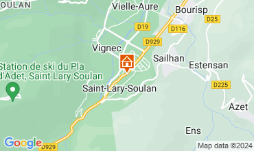 Map Saint Lary Soulan Apartment 19638