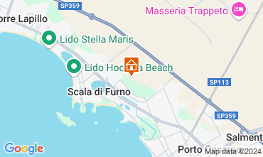 Map Porto Cesareo Apartment 122611