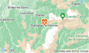 Map Pralognan la Vanoise Apartment 2280