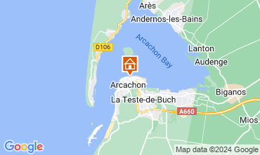 Map Arcachon Apartment 105537