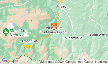 Map Saint Lary Soulan Apartment 125599