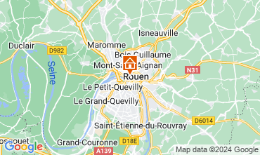 Map Rouen Apartment 126807