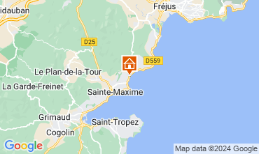 Map Sainte Maxime Villa 70153