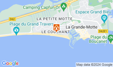 Map La Grande Motte Apartment 30181
