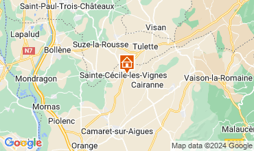 Map Sainte-Ccile-les-Vignes Self-catering property 101257