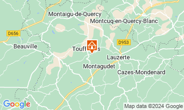 Map Lauzerte Self-catering property 122086