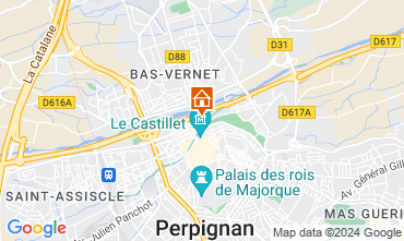 Map Perpignan Apartment 127936