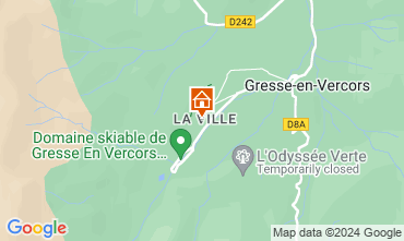 Map Gresse en Vercors Self-catering property 66151