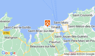 Map Dinard Self-catering property 114170