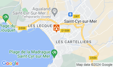 Map Saint Cyr sur Mer Villa 126132